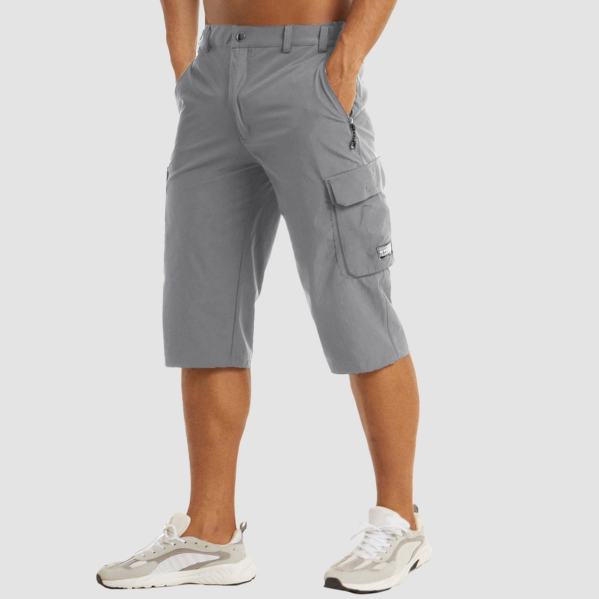 Men's Cargo Shorts | Zipper Pocket & Flap Pockets
