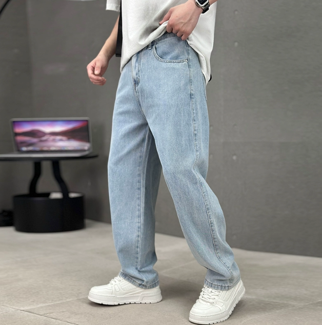Men's Casual Denim Pants | Straight Legs & Slant Pockets