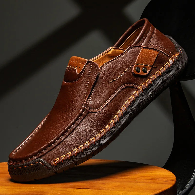 Men's Casual Loafers | Moc Toe & Metal Accent