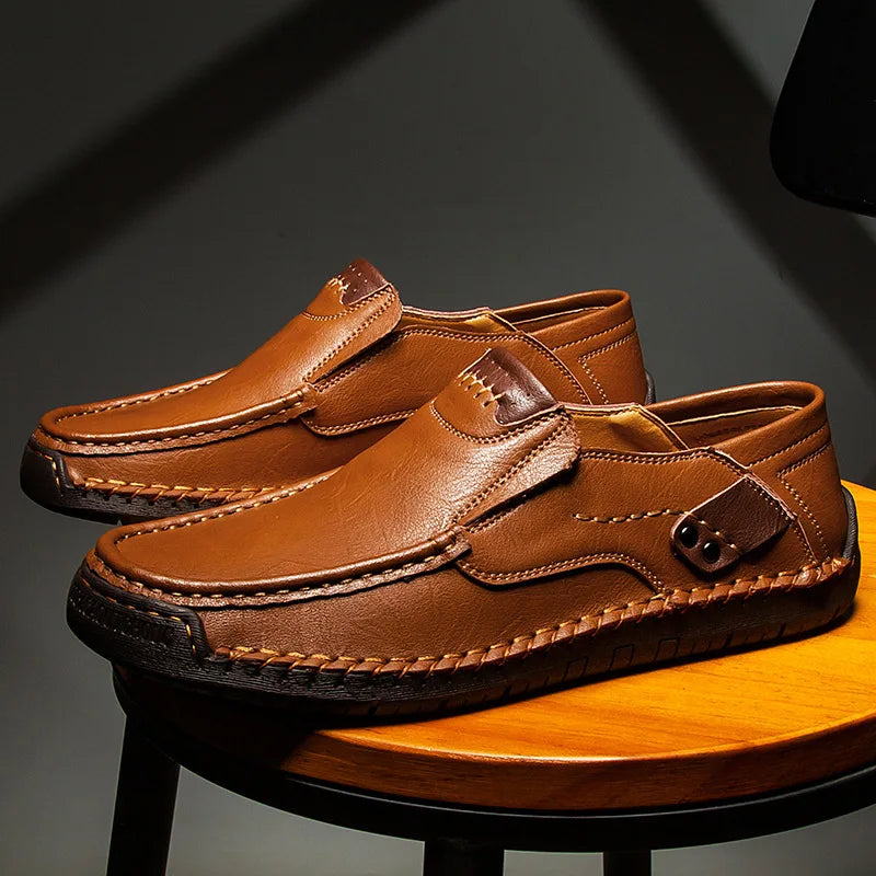 Men's Casual Loafers | Moc Toe & Metal Accent