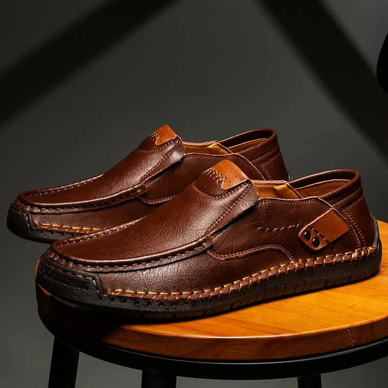 Men's Casual Loafers | Moc Toe & Metal Accent
