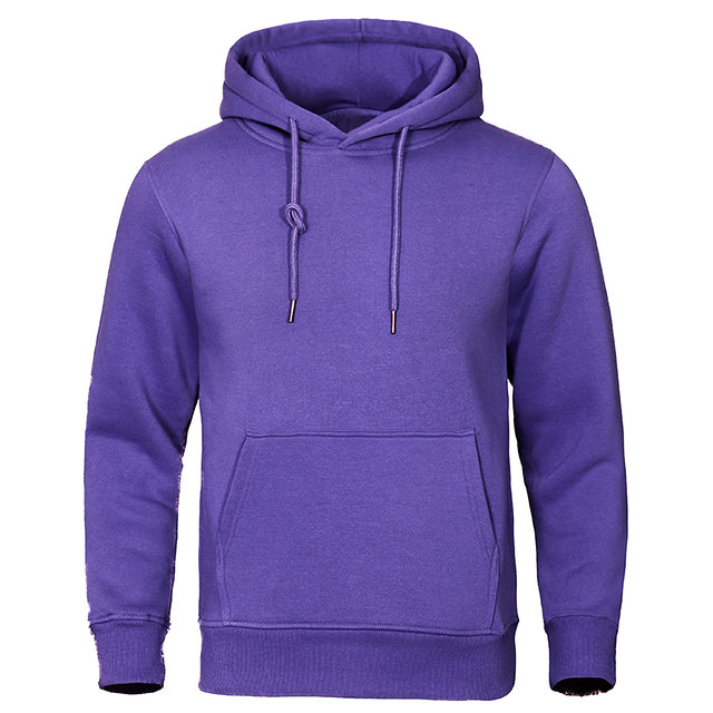 Men's Casual Fleece Hoodie | Drawstring Hood & Kangaroo Pocket