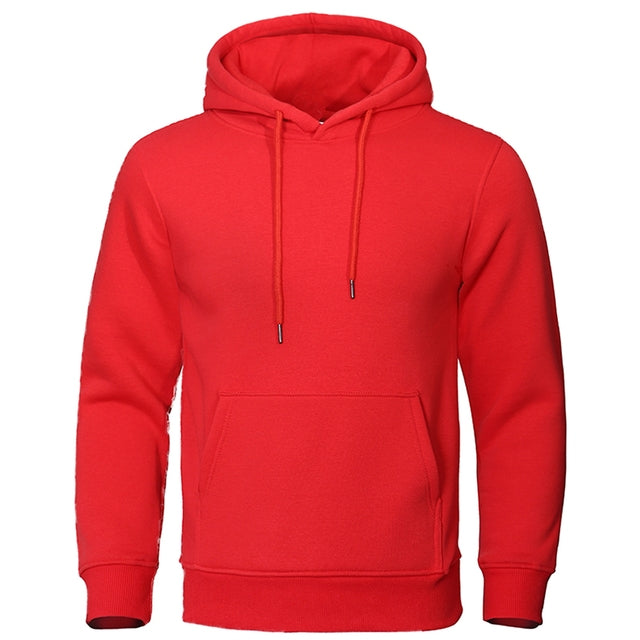 Men's Casual Fleece Hoodie | Drawstring Hood & Kangaroo Pocket