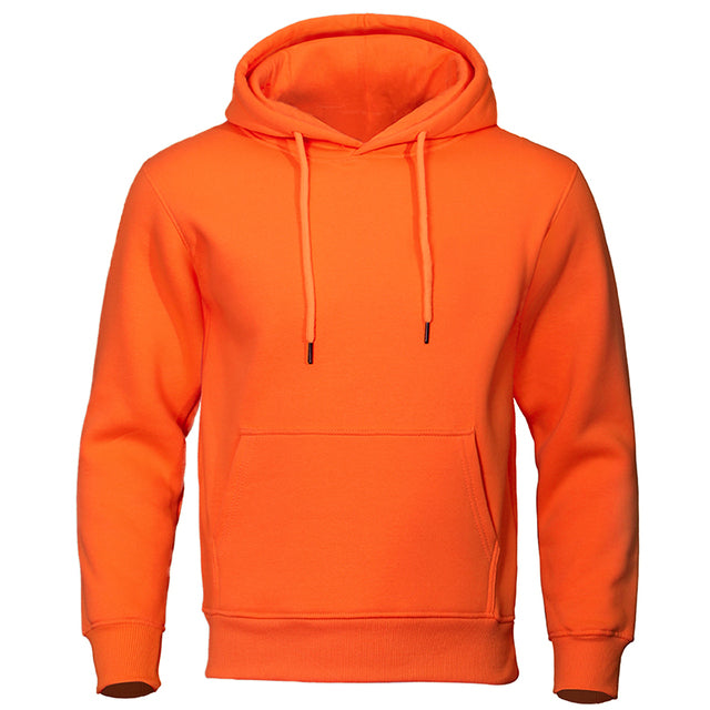 Men's Casual Fleece Hoodie | Drawstring Hood & Kangaroo Pocket