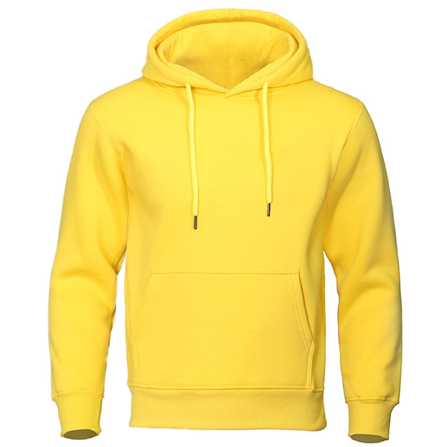 Men's Casual Fleece Hoodie | Drawstring Hood & Kangaroo Pocket
