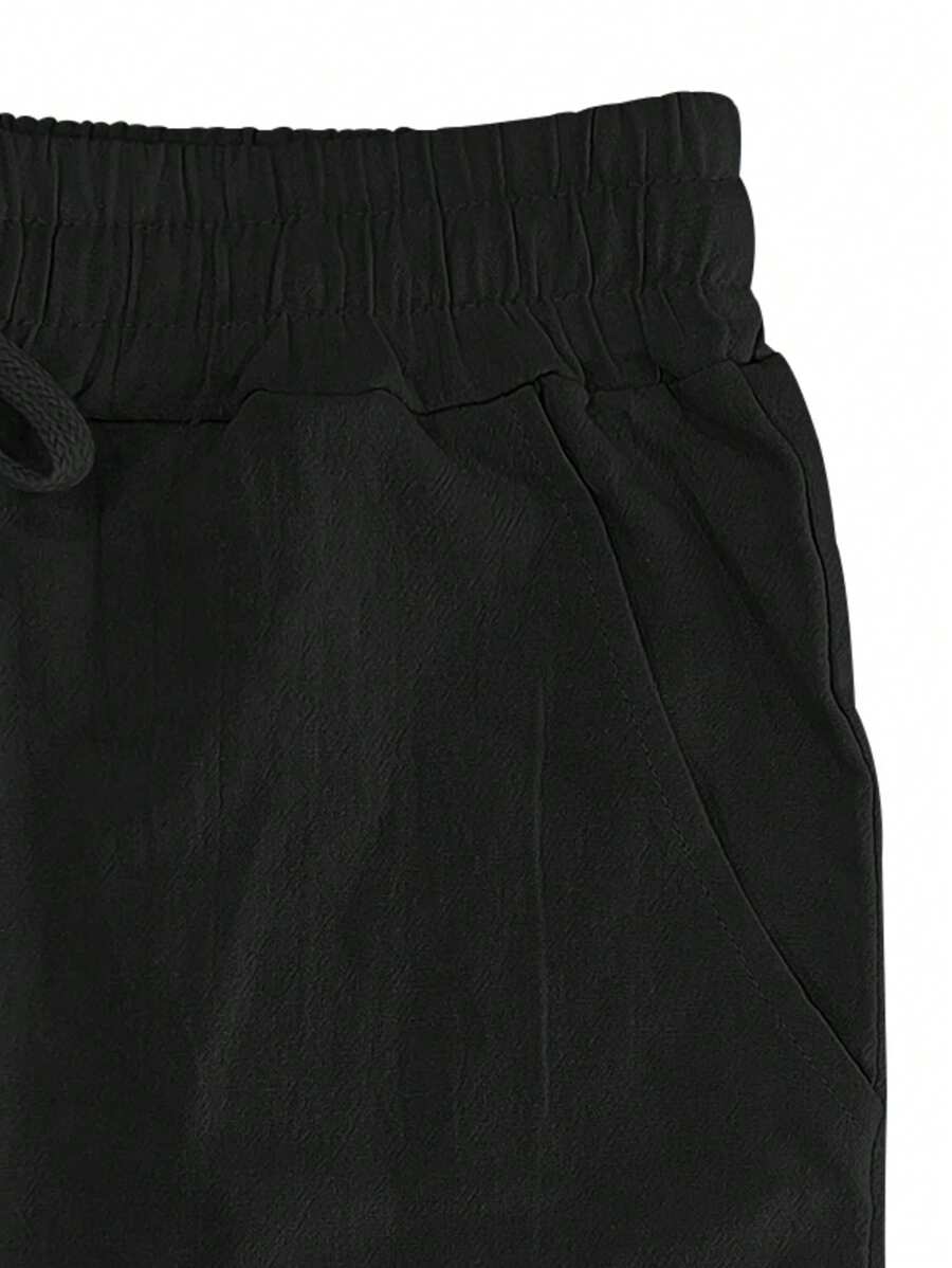 Men's Casual Linen Pants | Drawstring Waist & Slant Pockets