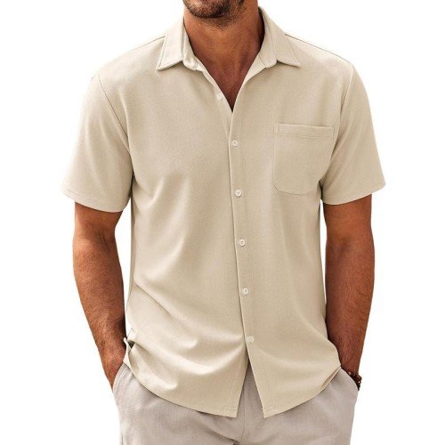 Men's Casual Short-Sleeve Shirt | Camp Collar