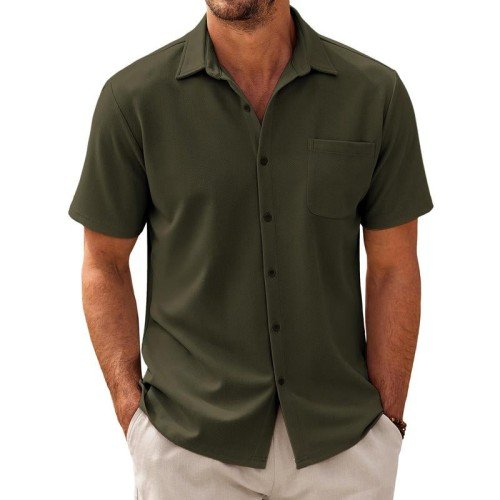 Men's Casual Short-Sleeve Shirt | Camp Collar
