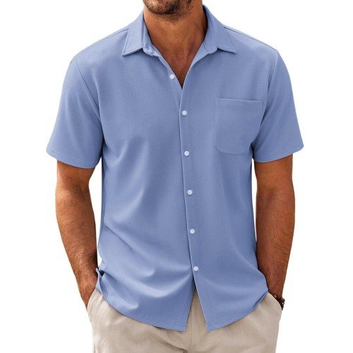 Men's Casual Short-Sleeve Shirt | Camp Collar