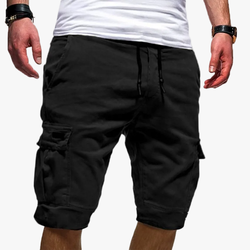 Men's Casual Cargo Shorts | Drawstring & Flap Pockets