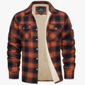 Men's Casual Shirt Jacket | Sherpa Lining & Flap Pockets
