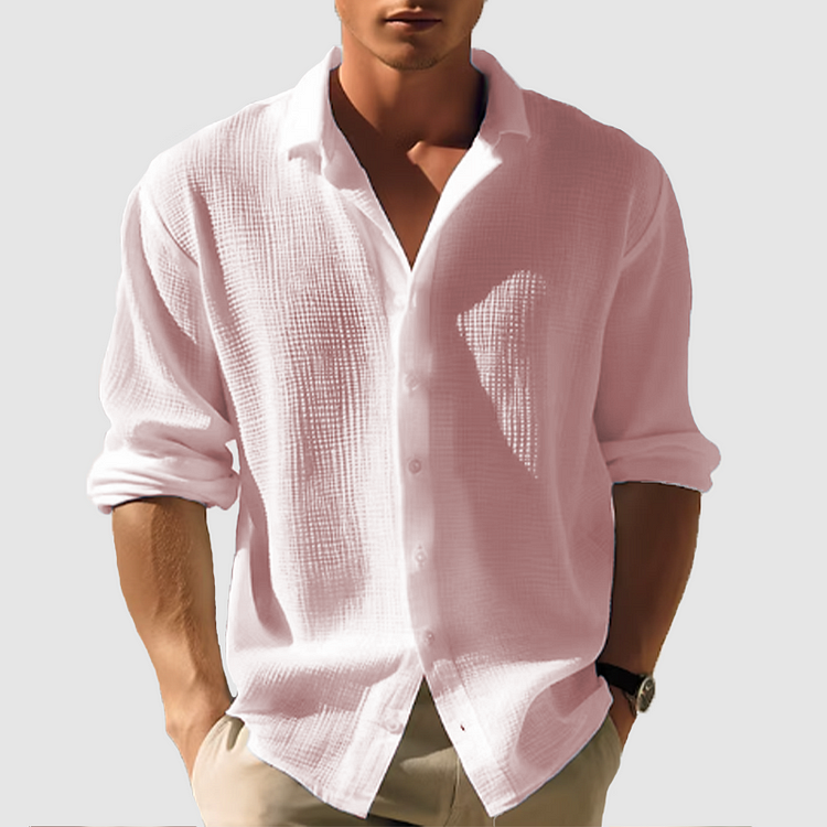Men's Casual Shirt | Button Front & Spread Collar