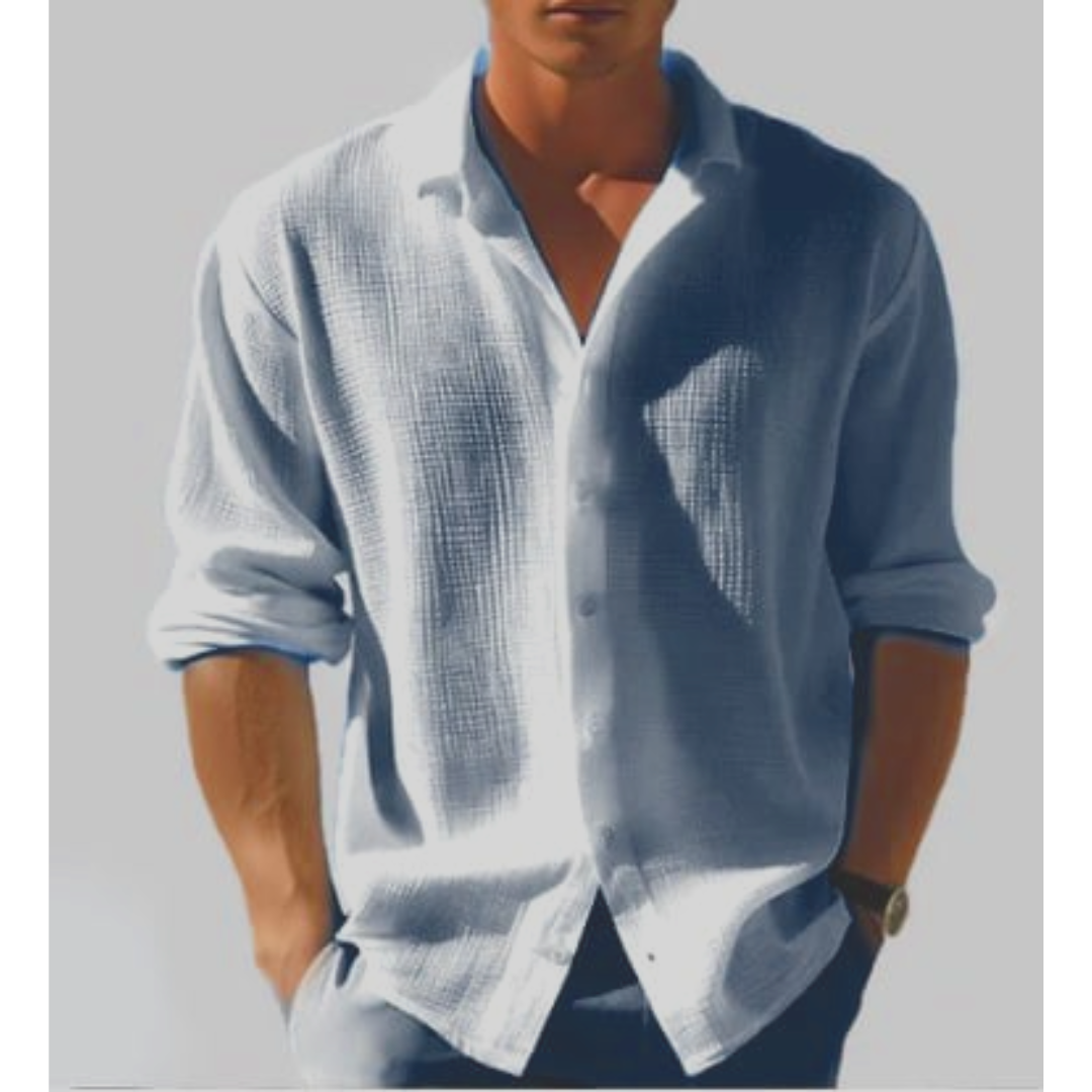 Men's Casual Shirt | Button Front & Spread Collar