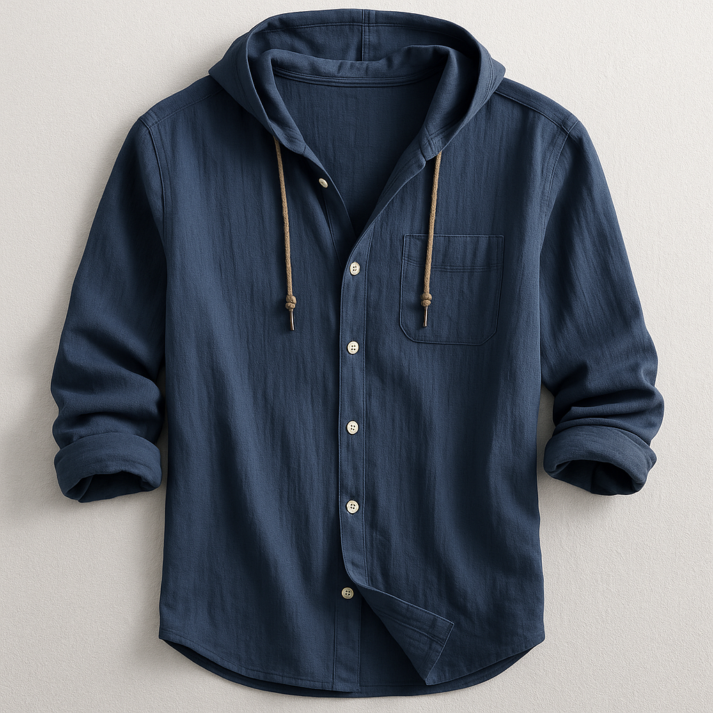 Men's Casual Shirt | Hood & Button Front