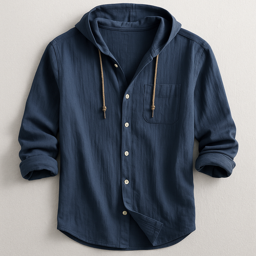 Men's Casual Shirt | Hood & Button Front