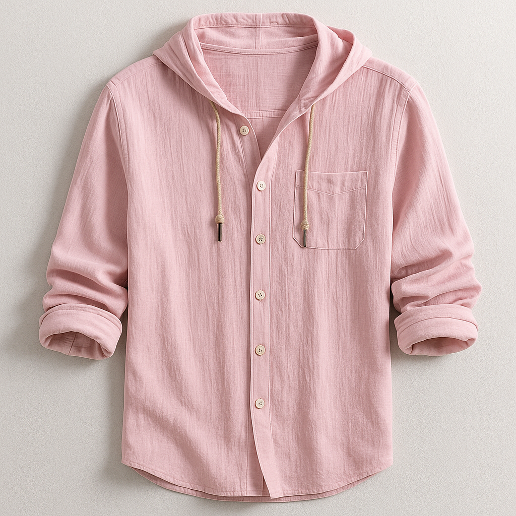 Men's Casual Shirt | Hood & Button Front