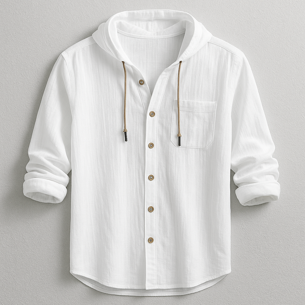 Men's Casual Shirt | Hood & Button Front