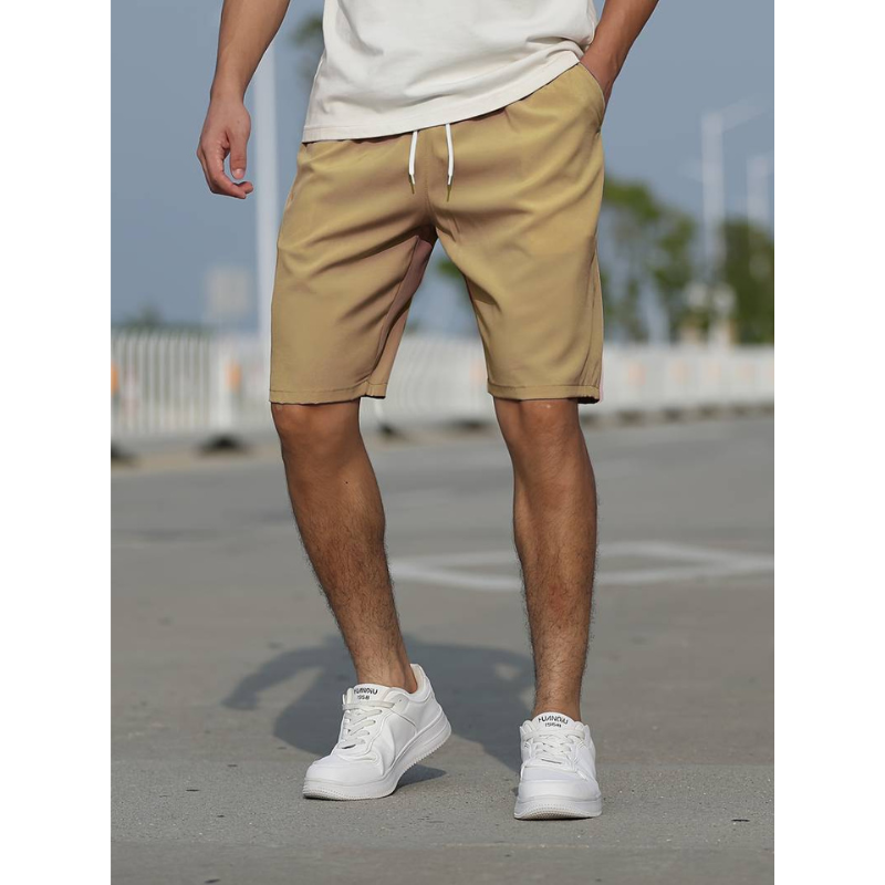 Men's Casual Shorts | Drawstring Waist & Side Pockets