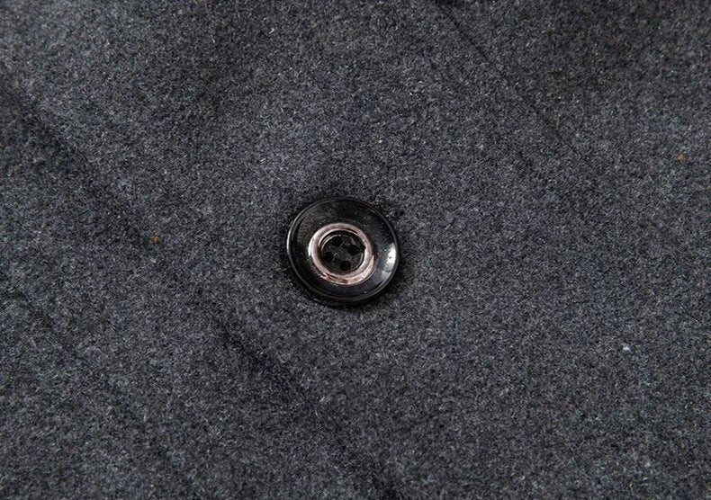 Men's Classic Coat in Brushed Weave | Zip Bib & Notch Lapels