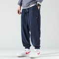 Men's Corduroy Jogger Pants | Drawstring Waist & Cuffed Ankles