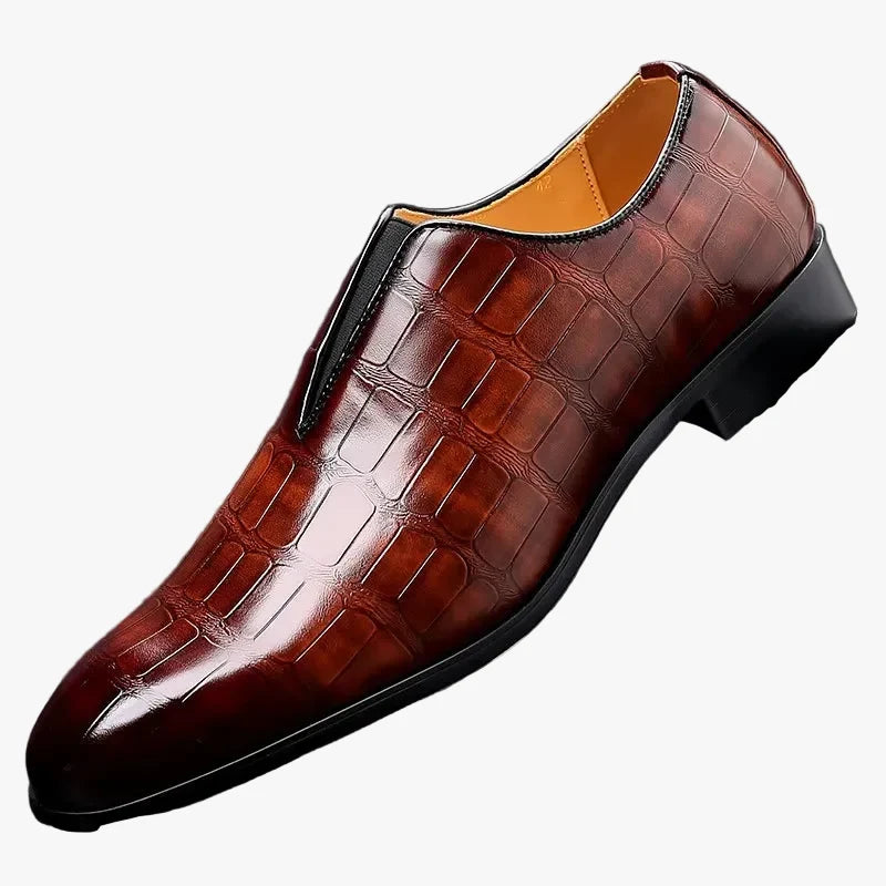 Men's Dress Loafers | Croc Embossing & Slip-On Vamp