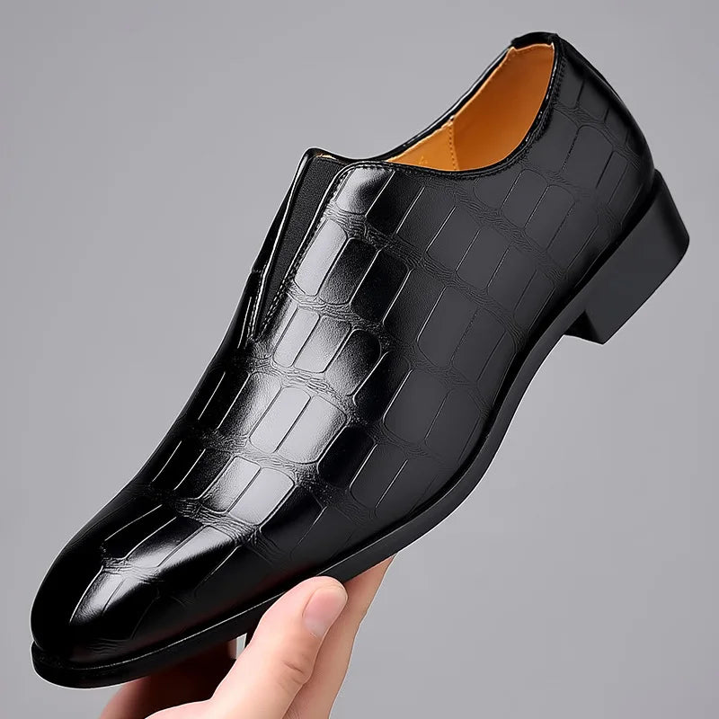 Men's Dress Loafers | Croc Embossing & Slip-On Vamp