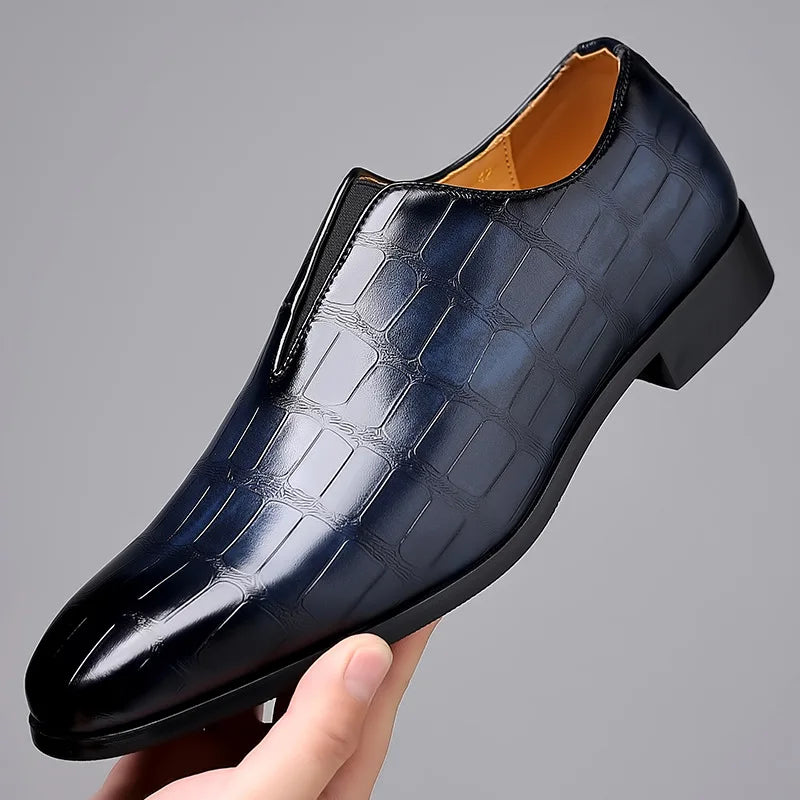 Men's Dress Loafers | Croc Embossing & Slip-On Vamp