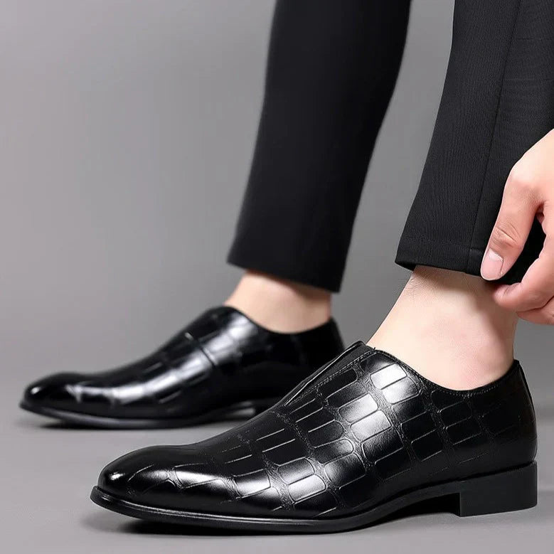 Men's Dress Loafers | Croc Embossing & Slip-On Vamp