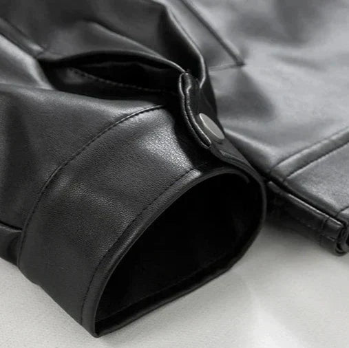 Men's Faux Bomber Jacket | Zip Front & Spread Collar