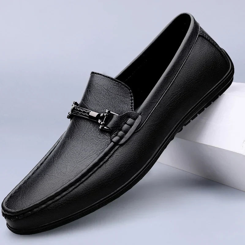 Men's Loafers | Metal Bit & Moc Toe