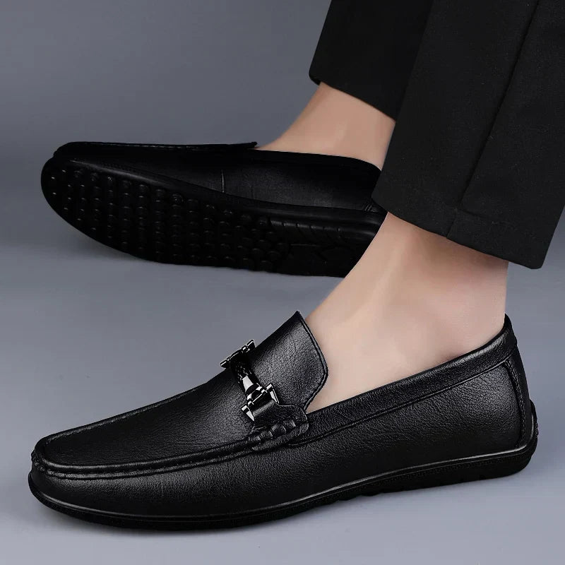 Men's Loafers | Metal Bit & Moc Toe