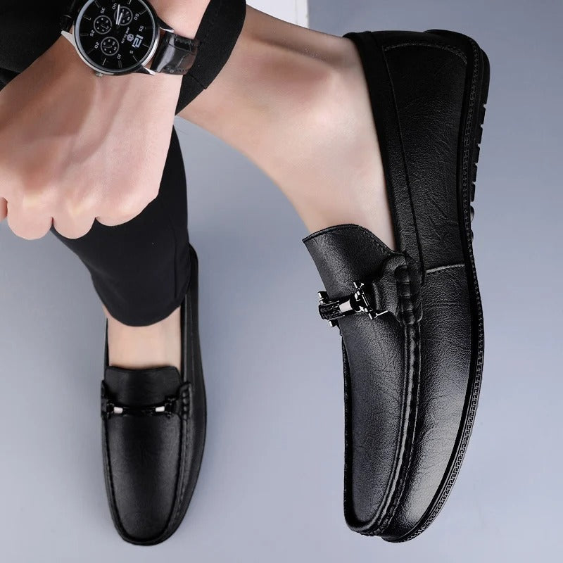 Men's Loafers | Metal Bit & Moc Toe