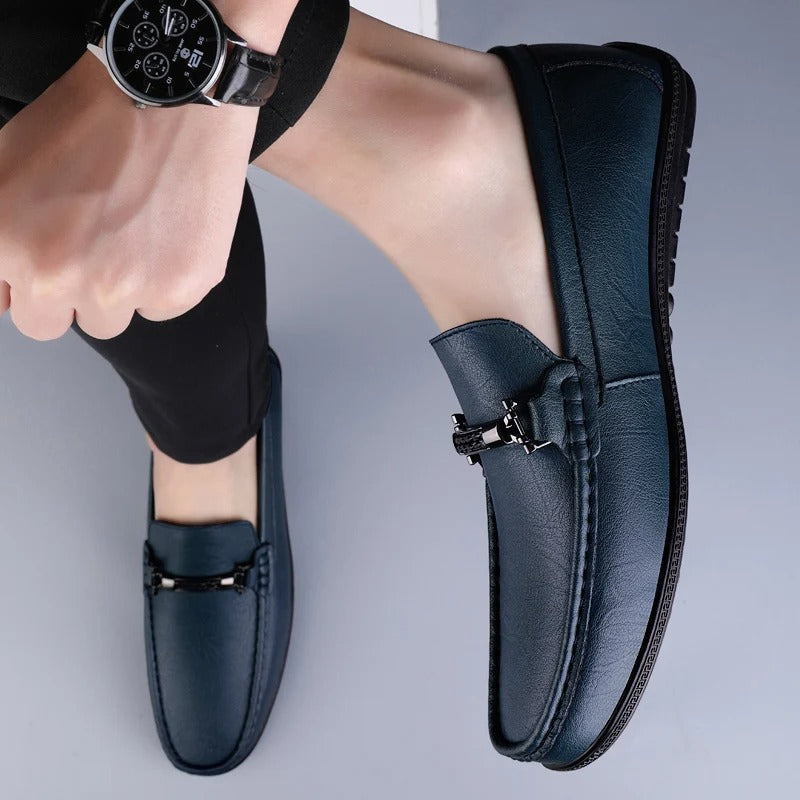 Men's Loafers | Metal Bit & Moc Toe