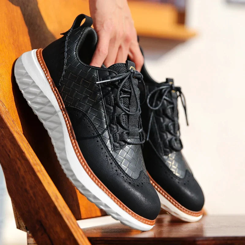 Men's Sneakers | Woven Panels & Chunky Sole