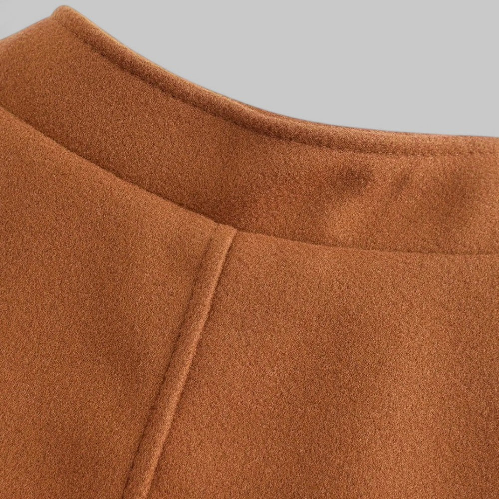 Men's Felted Blazer | Stand Collar & Button Front