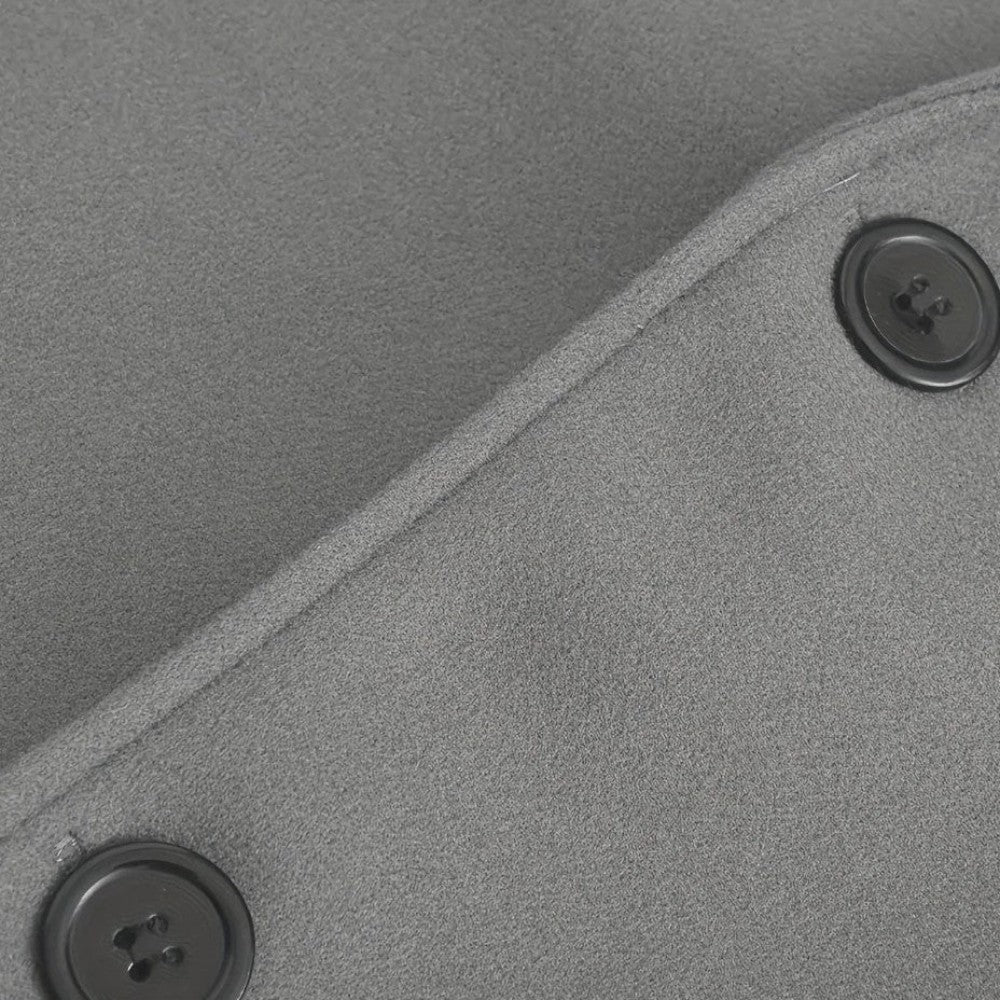 Men's Felted Blazer | Stand Collar & Button Front