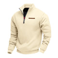 Men's Fleece Pullover Sweater | Quarter Zip & Stand Collar