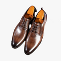 Men's Formal Synthetic Oxford Shoes | Lace-Up & Cap Toe