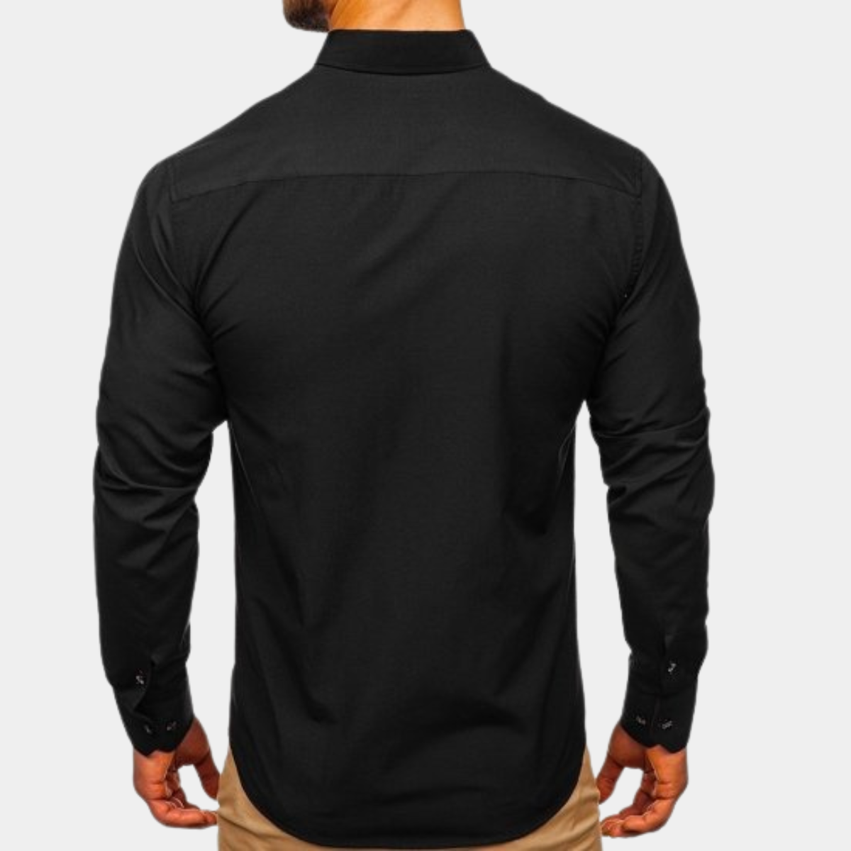Men's Formal Shirt | Contrast Collar & Button Cuffs