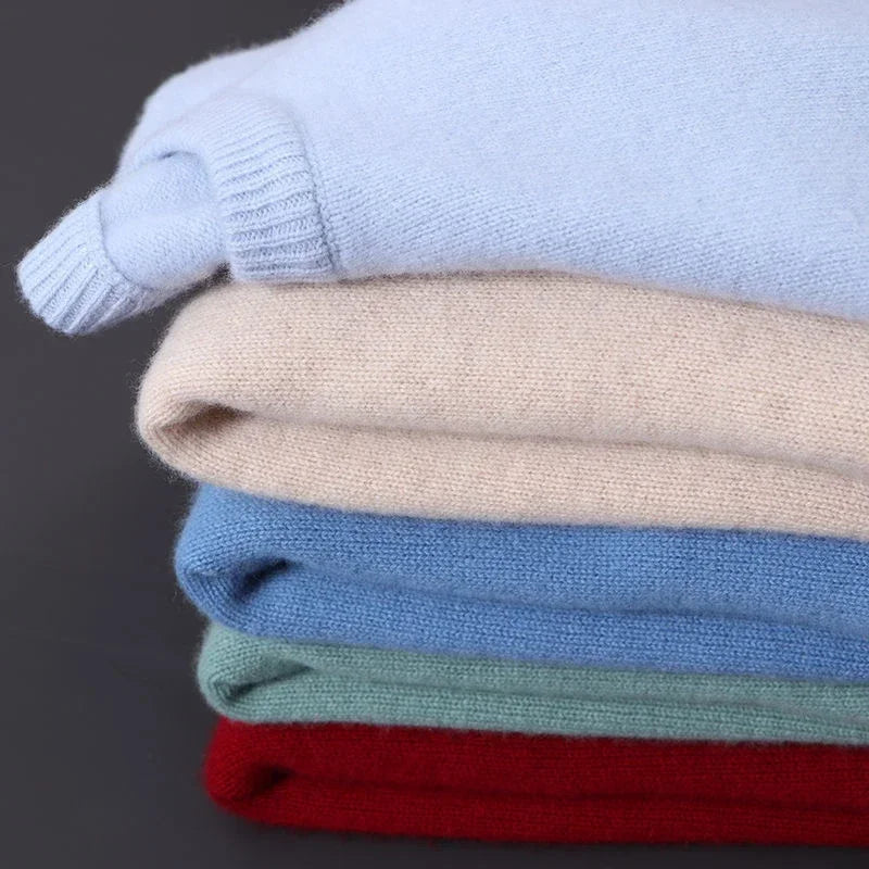 Men's Knit Crewneck Sweater | Ribbed Cuffs & Hem