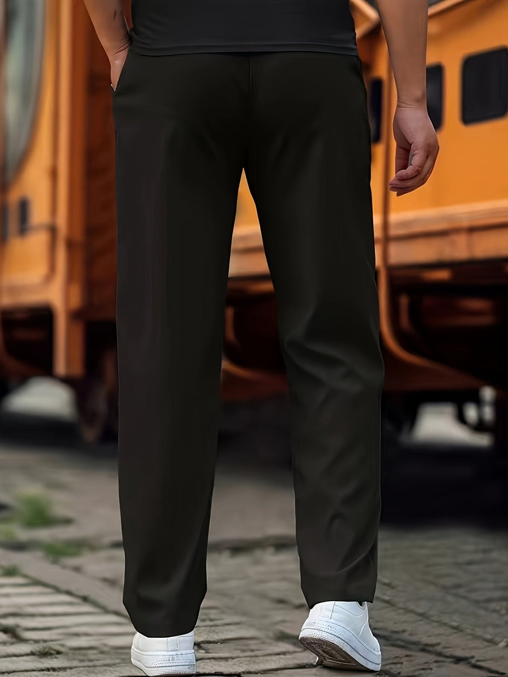 Men's Knit Jogger Pants | Drawstring Waist & Side Pockets