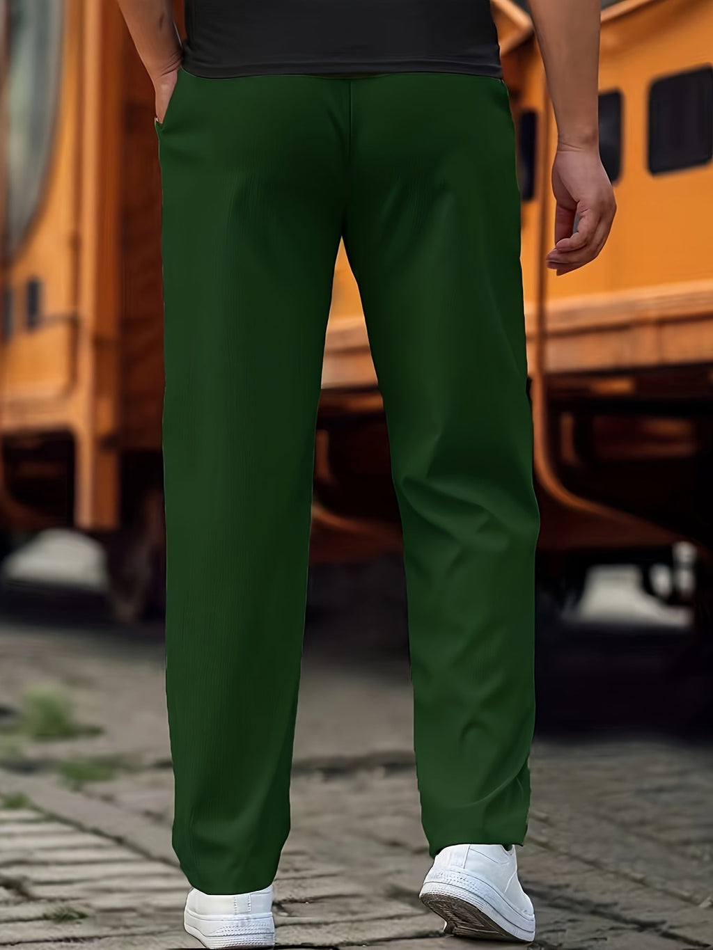 Men's Knit Jogger Pants | Drawstring Waist & Side Pockets