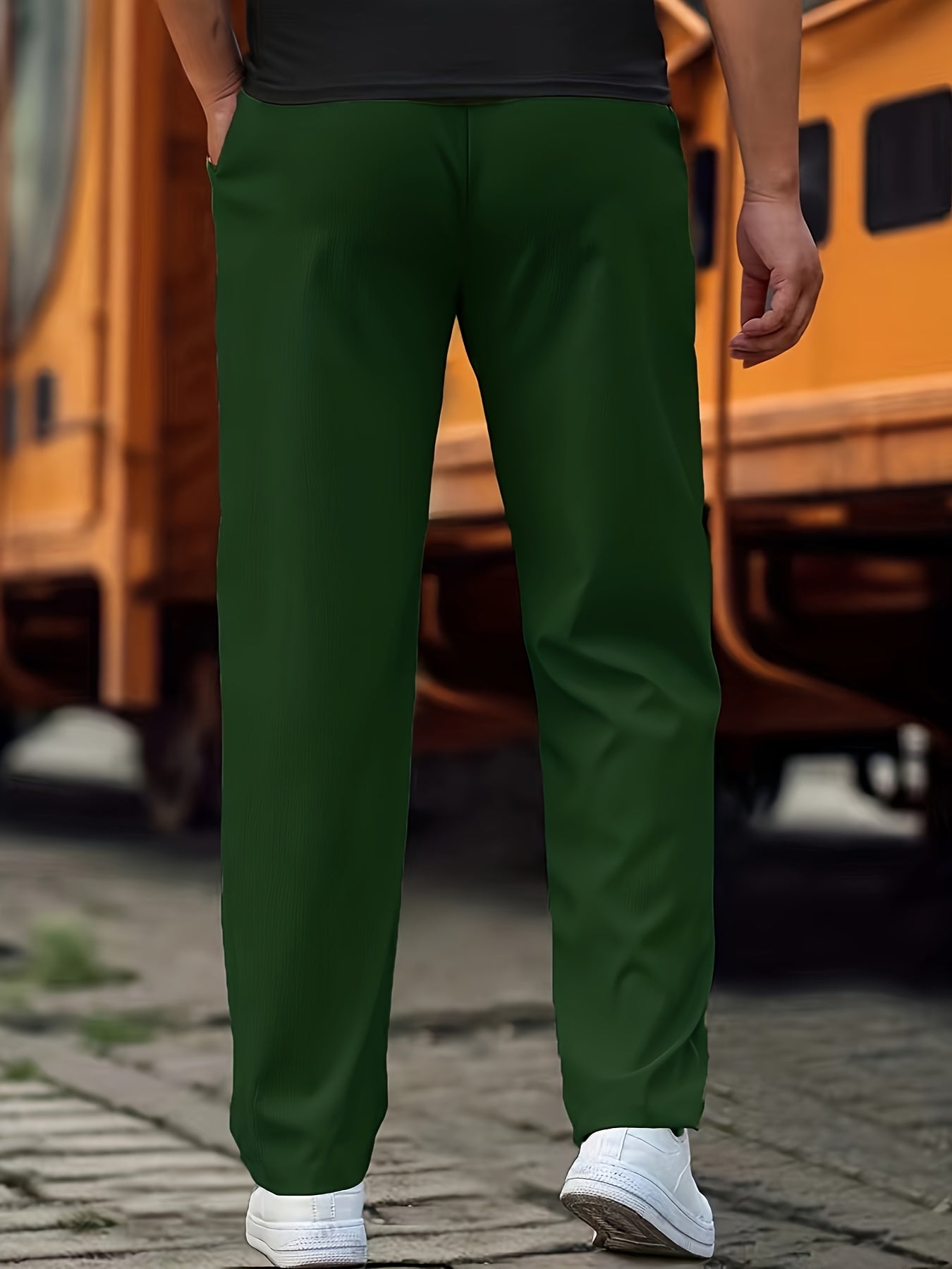 Men's Knit Jogger Pants | Drawstring Waist & Side Pockets