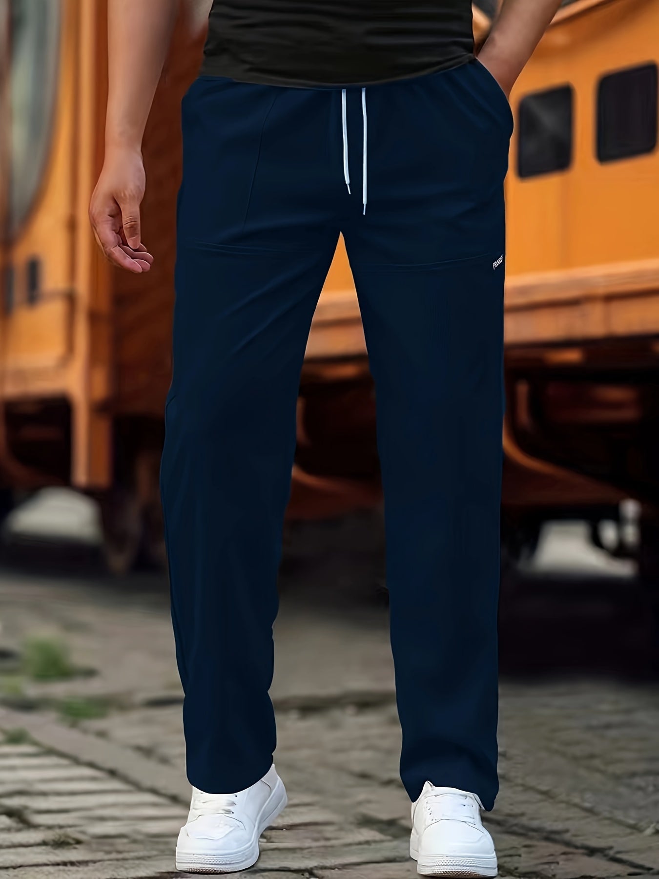 Men's Knit Jogger Pants | Drawstring Waist & Side Pockets