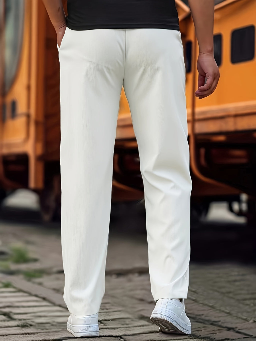 Men's Knit Jogger Pants | Drawstring Waist & Side Pockets
