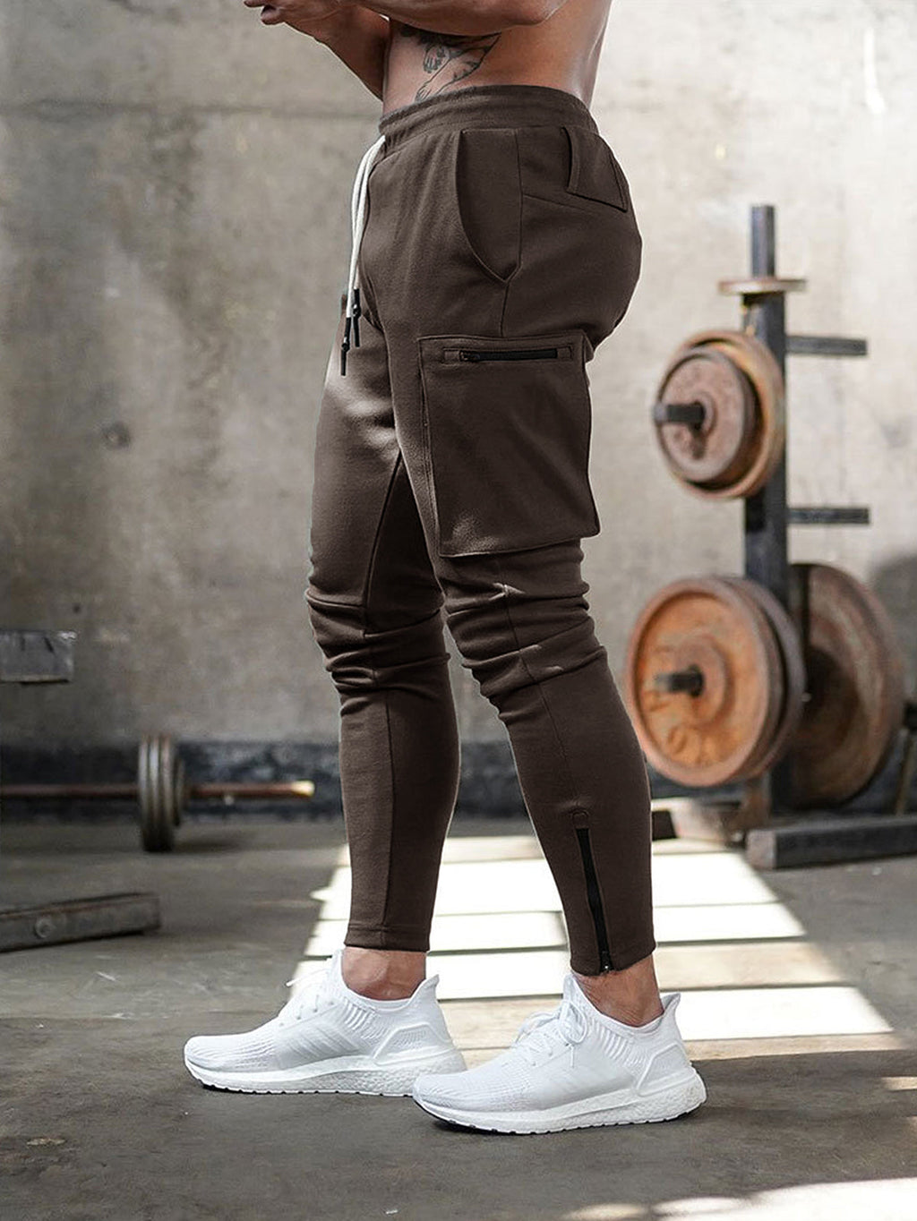 Men's Knit Jogger Pants | Zip Pockets & Ankle Zippers
