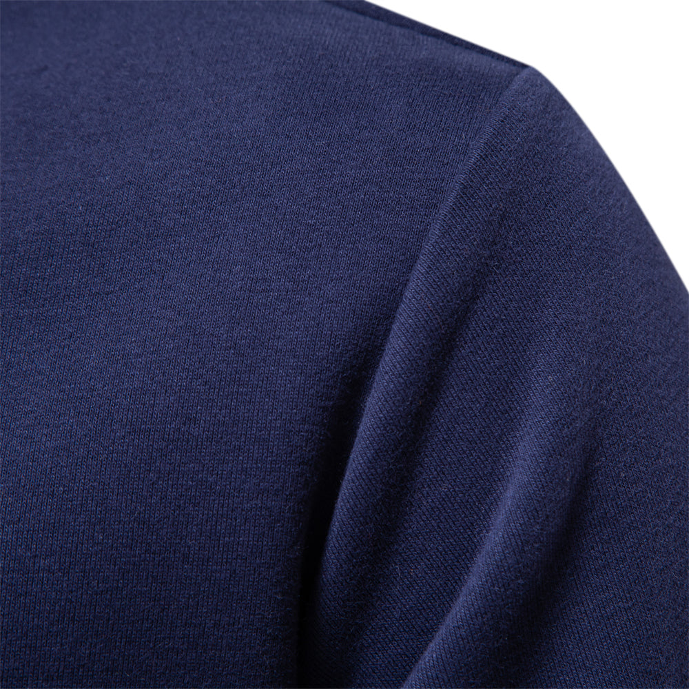 Men's Knit Polo Shirt | Two-Button Placket & Rib Cuffs