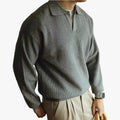 Men's Knit Polyester Polo Shirt | Open Placket & Ribbing
