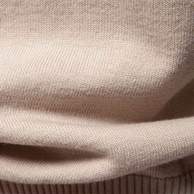 Men's Knit Sweater | Crew Neck & Ribbed Trim