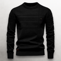 Men's Knit Sweater | Crew Neck & Ribbed Trim